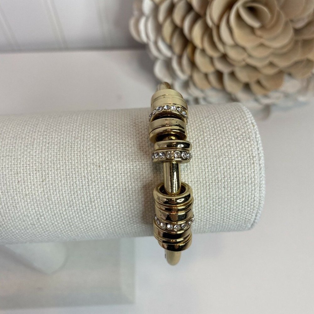 Chicos Lola Pave Bangle Bracelet Magnetic Closure